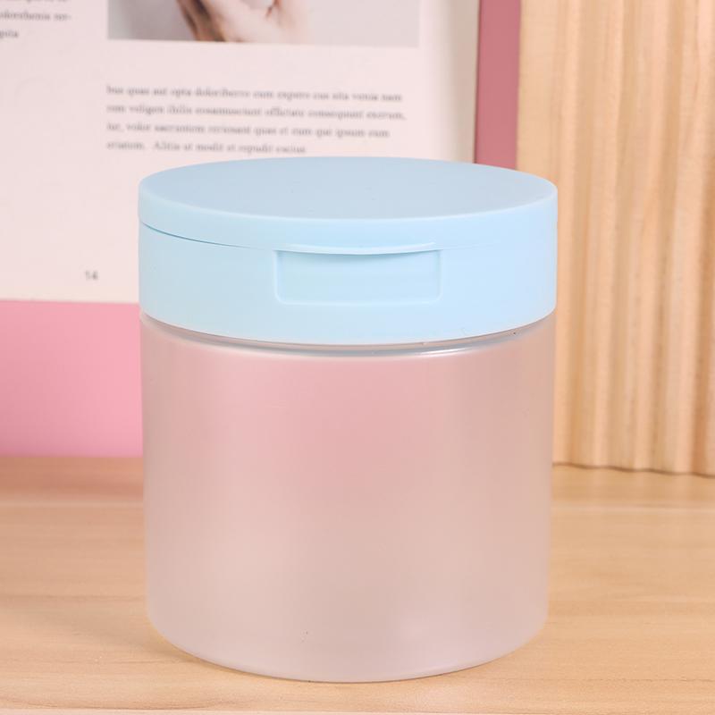 250/300/350 Ml Makeup Remover Cotton Cream Jar Lid Body Lotion Scrub Jar Cosmetic Container Travel Portable Bottle With Tweezers