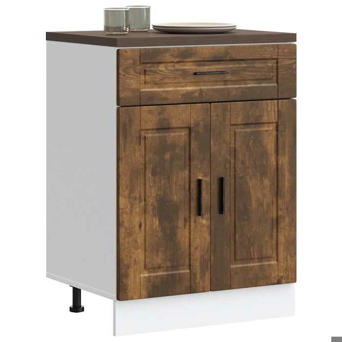 VidaXL Kitchen Cabinet Porto Smoked Oak Engineered Wood 853972