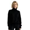 Russian Cross-border Bestseller Solid Color Basic Loose High-neck Pullover Sweater for Women, Casual Warm Pullover