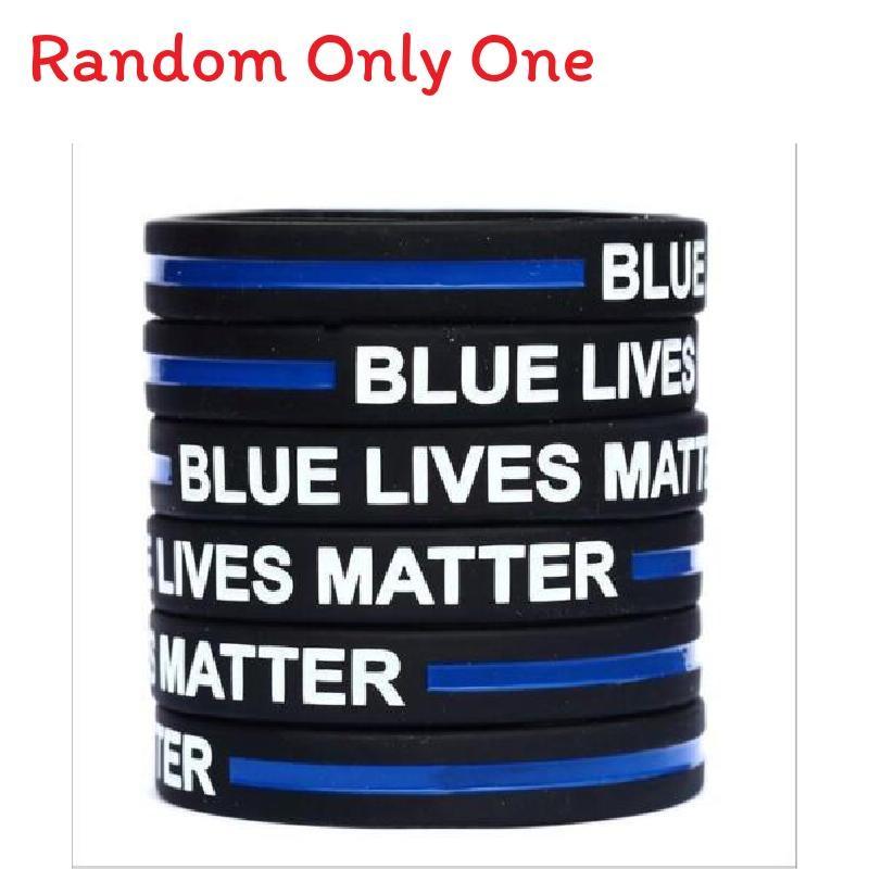 Thin 1 Blue Line Bracelet Lives Matter Wristband Support Decoration Accessories
