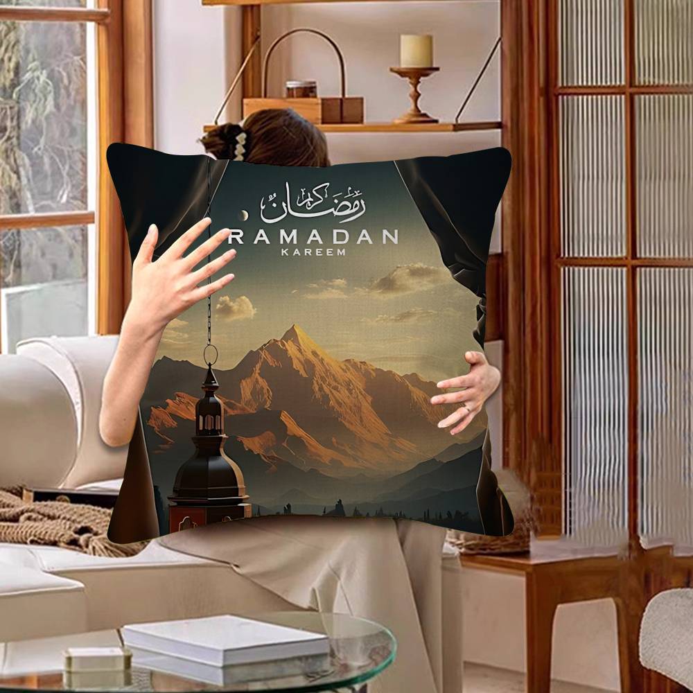 Classic Retro Festival Ramadan Pillow Cover For Bedroom Room And Living Room Sofa Decorative Cushion Cover