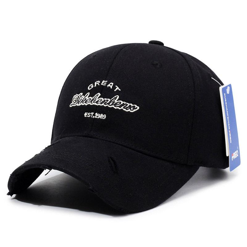 

New embroidered letter baseball cap men and women outdoor leisure sunscreen sunshade fashion versatile travel Adjustable чорний