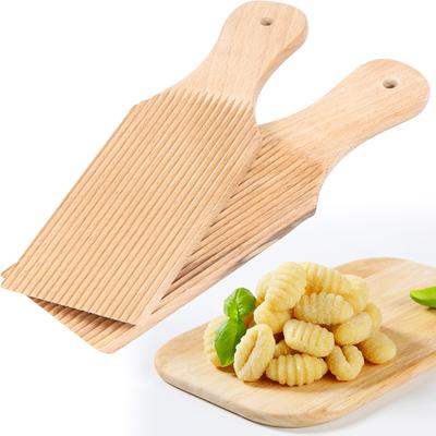 2 ks drevená doska na gnocchi, maslové pádla, 9,1 x 2,8 palca, doska na špagety, makaróny, cestoviny, praktický výrobník gnocchi, domáce cestoviny