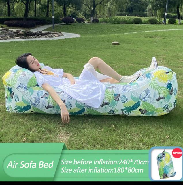 Productos de tendencia al aire libre, sofá cama inflable rápido, bolsa de dormir de buena calidad, bolsa de aire inflable, bolsa perezosa, sofá de playa 240*70cm