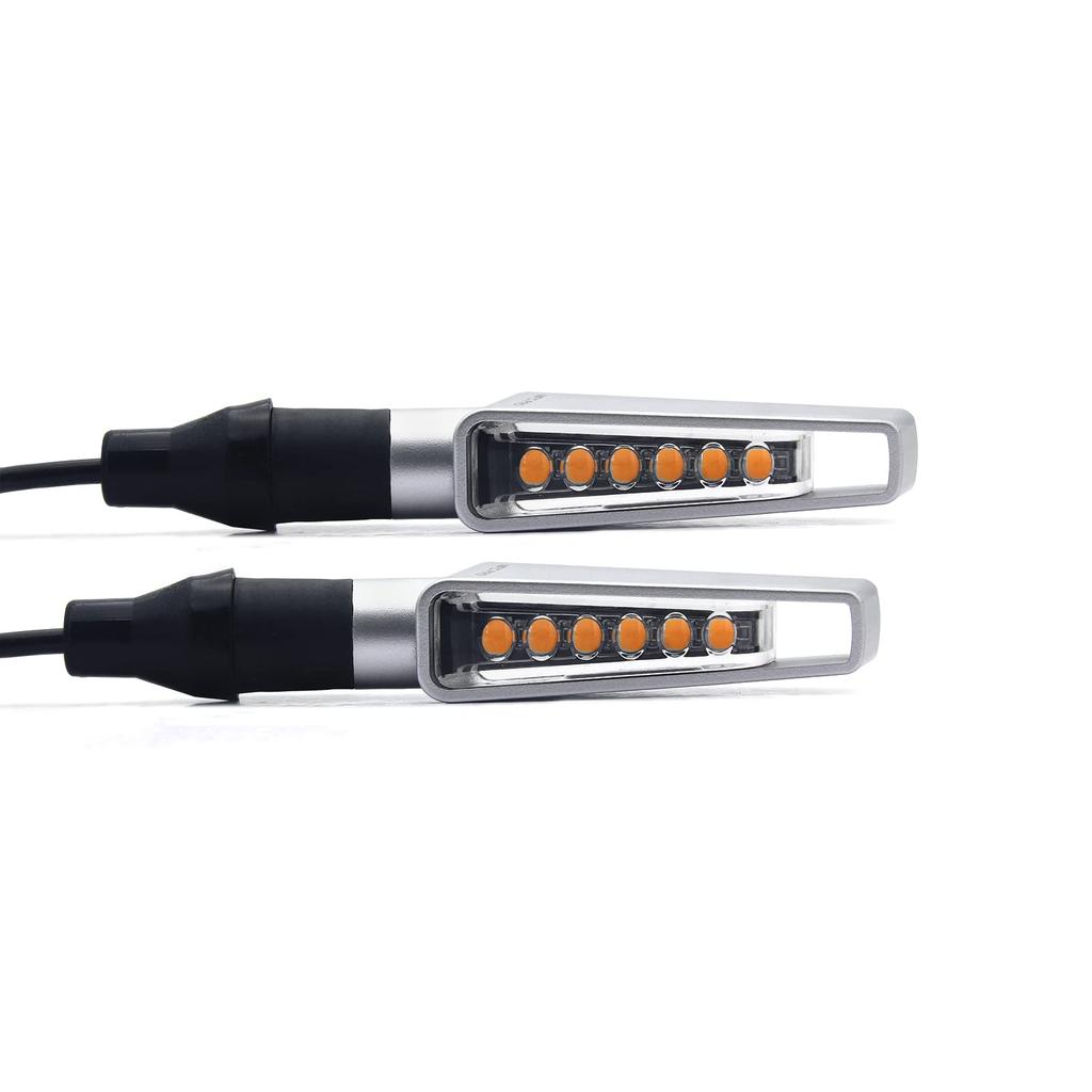 KOPPANG Motorcycle Flowing Turn Signal 6 LED Motorcycle E-Bike Vehicle