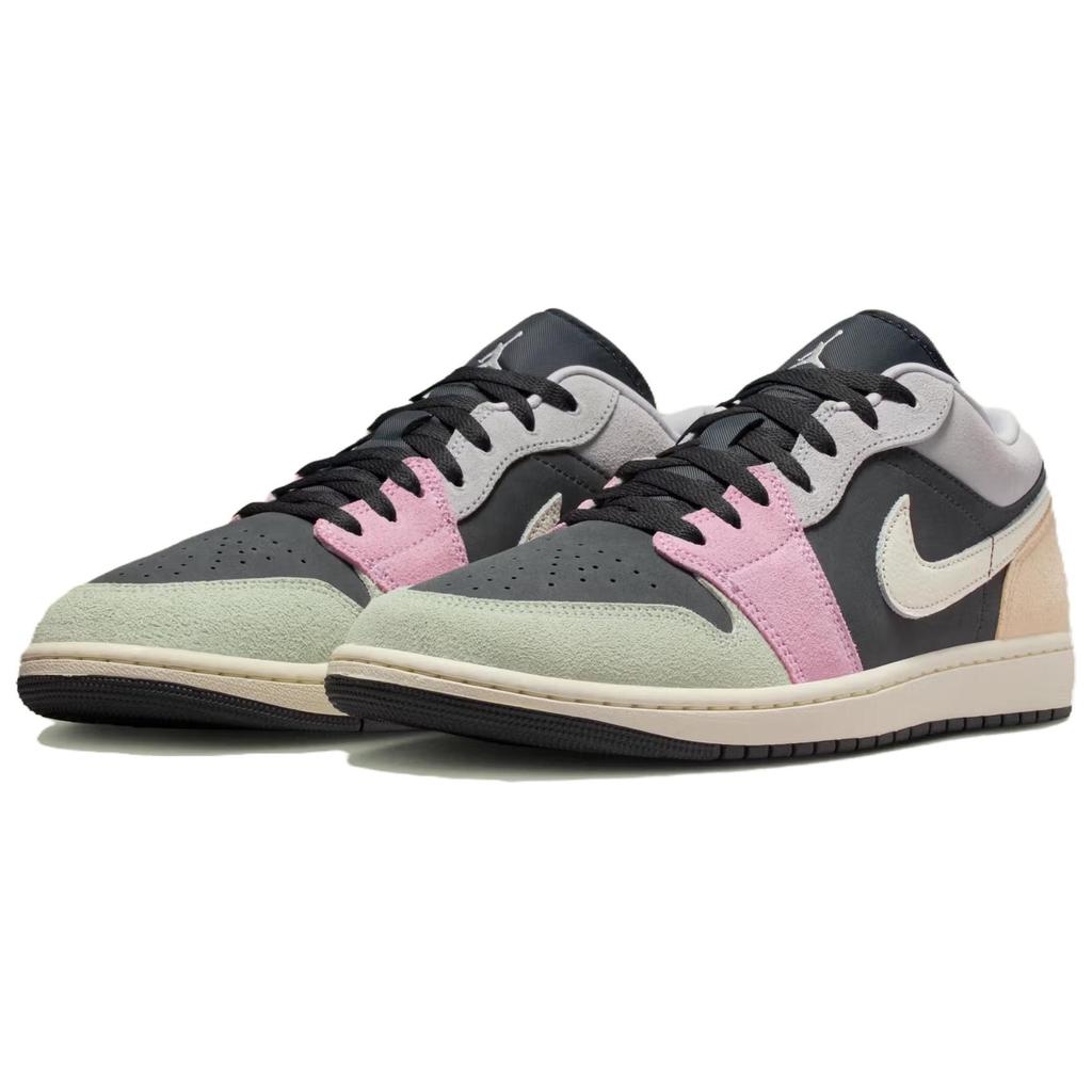 Jordan Air Jordan 1 Low top Vintage Basketball Shoes Unisex Pink Black IB7109-004