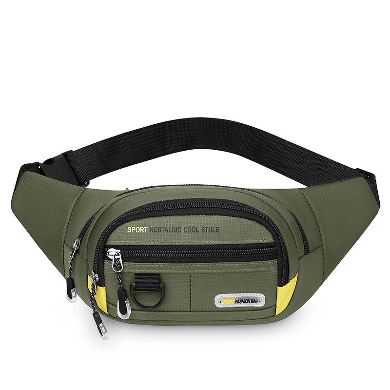 Marsupio Sportivo da Uomo Multitasche Borsa da Petto Borsa a Tracolla Borsa da Corsa Viaggio Marsupio