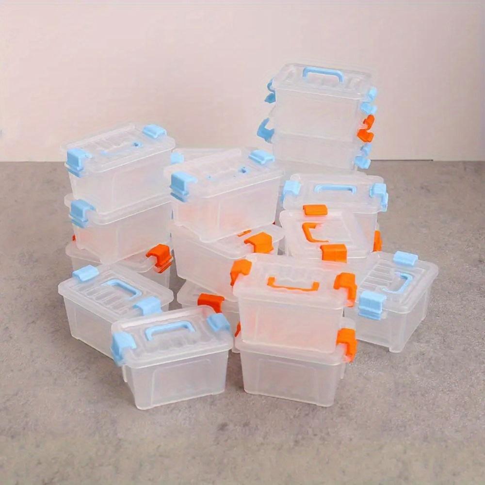 10pcs Dollhouse Mini Storage Box Plastic Suitcase,Compact Design,Sturdy Construction,Mini Organizer,Office Supplies,DIY Projects