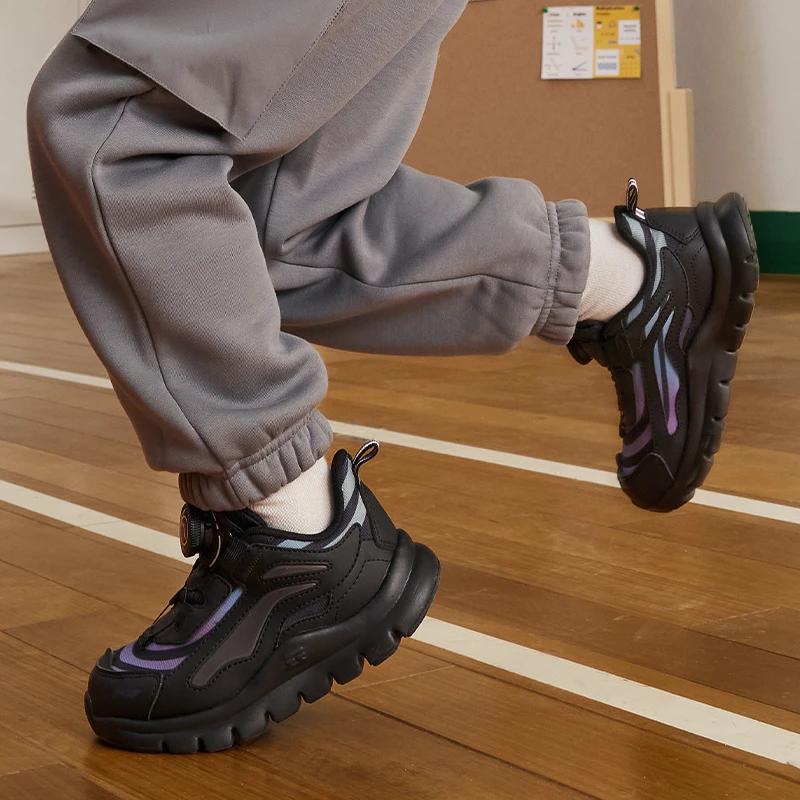Li Ning Kids Sports Lifestyle Quick And Easy Slip-On Low-Top Casual Shoes Kids Casual Shoes Black YKNU090-19