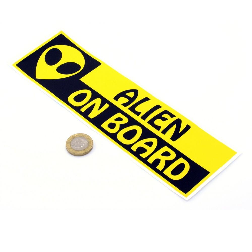 Alien On Board Funny Car Window Bumper Laptop Sticker Paul Movie Vinyl Decal Unisex T-Shirt XXXXL