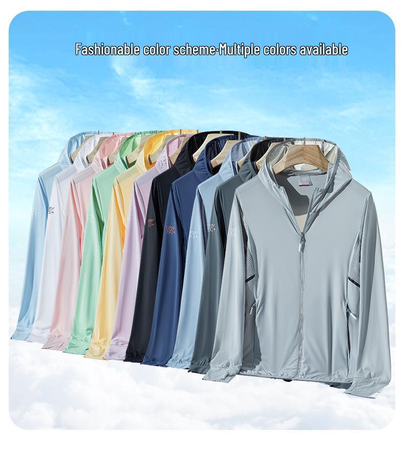 Lightweight UPF50+ Sun Protection Jacket - Breathable Ice Silk for Men & Women Summer Wear