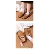 Winter Cotton Shoes for Women, Retro Boken Cotton Boots with Thick Velvet Snow Boots for Women