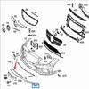 Front Bumper Center Trim Bright Strip for Mercedes-Benz CLS300 CLA260 W218