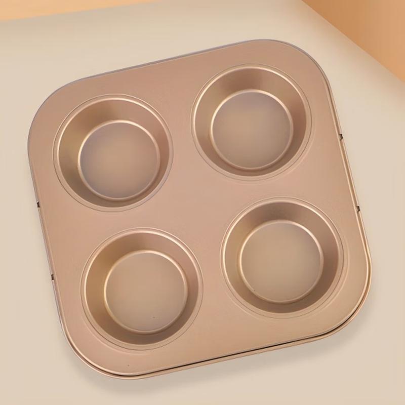 Ruhan 4-Cavity Cake and Muffin Baking Pan