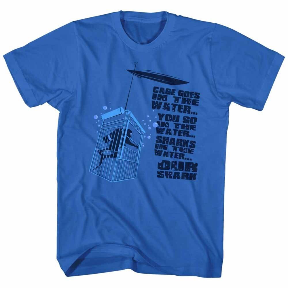 Jaws 70 s Thriller Movie Cage In Water Our Shark Is In The Water Men s T Shirt Unisex T-Shirt XL