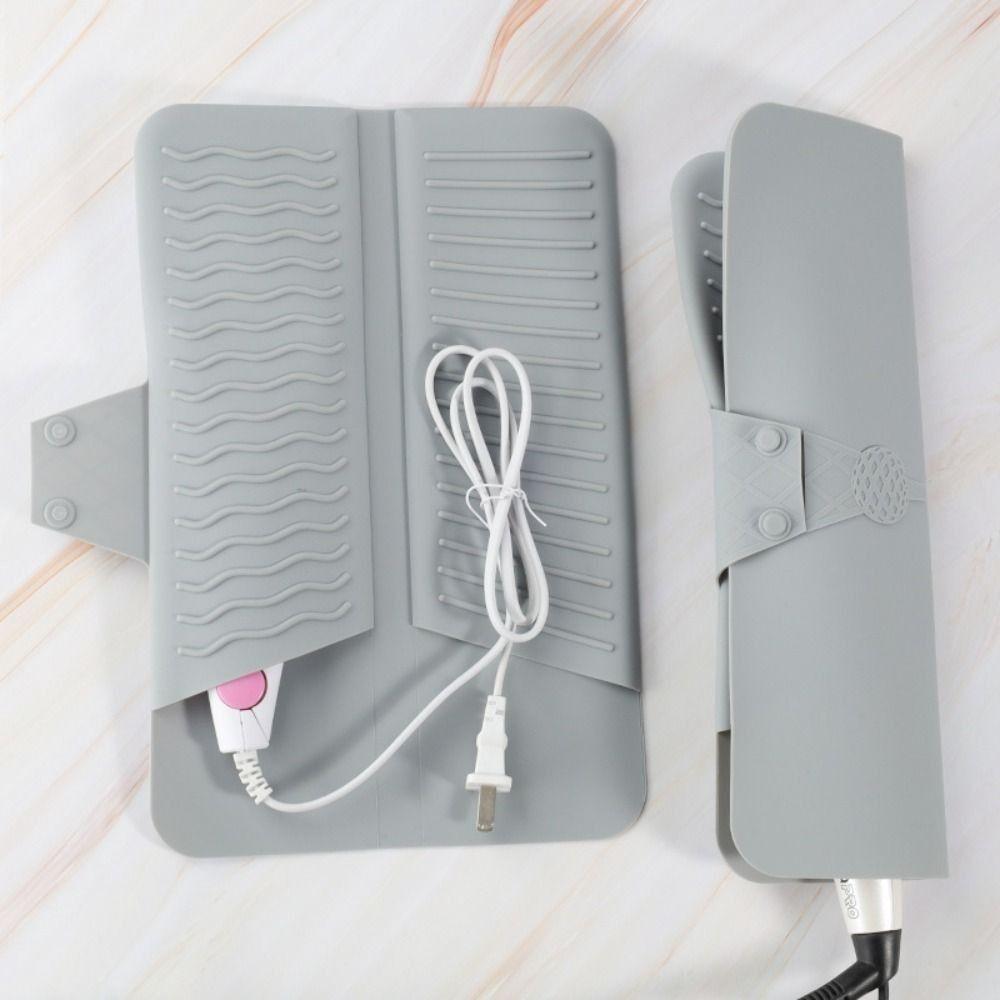 Silicone Straightener Storage Pouch Folding Curling Iron Carrying Case Travel Case