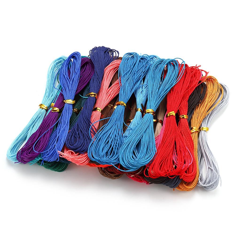 10m/Lot 1mm Waxed Cotton String Beading Cord Rope for DIY Bracelet Necklace Jewelry Making Supplies Accessories