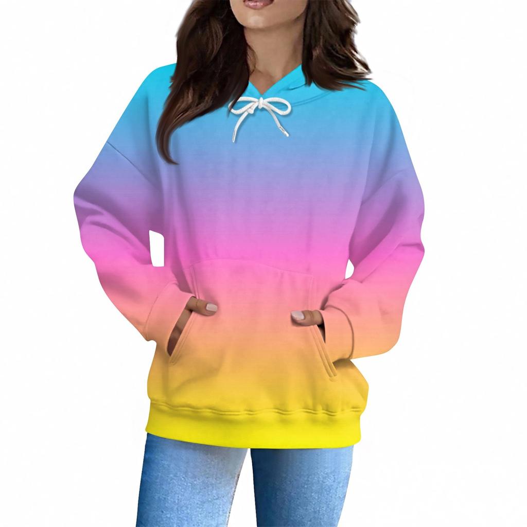 Women's Fashion Daily  Casual V-Neck Long Sleeve Printed Top