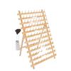 Foldable Wooden Thread & Yarn Rack - Spool & Bobbin Storage, Wig Stand