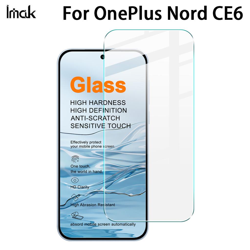 For OnePlus Nord CE6 CE 6 5G Tempered Glass IMAK H Screen Protector Film Support Fingerprint