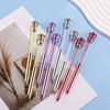 1Pc Cute Crystal Crown Ballpoint Pen Office Signature Pens for Writing Student School Supplies Stationery Back To School Season