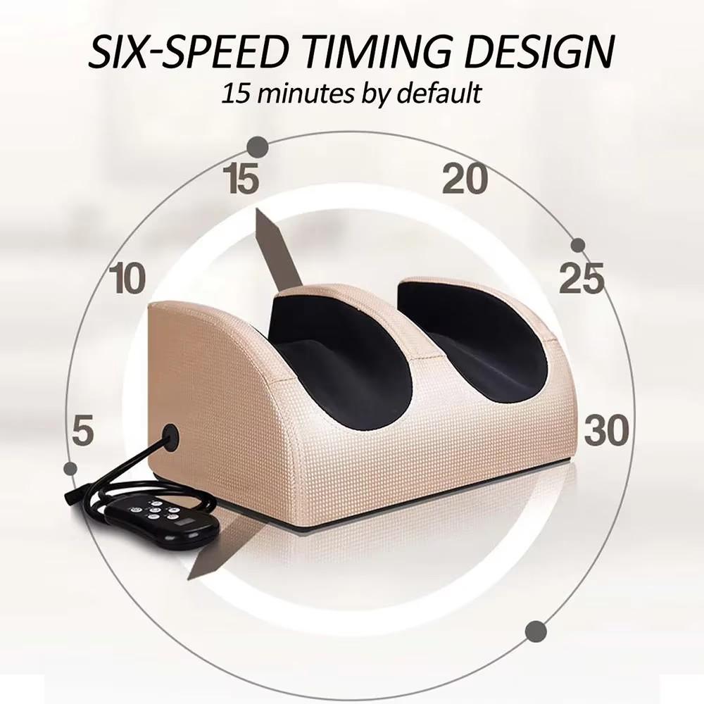 Electric Foot Massager Hot Compression Calf Shiatsu Kneading Roller Massage Heating Deep Muscle Relaxation Therapy Relieve Pain