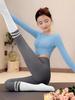 Top Longo de Pilates e Yoga Feminino de Alta Qualidade Outono/Inverno 2025 com Sutiã Embutido