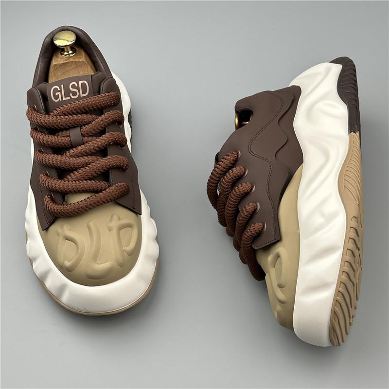 Fashion New Designer Men's Comfort Two Tone Mixed Patchwork All Match Causal Shoes Flats Male Sports Walking Sneakers Zapatos Hombre