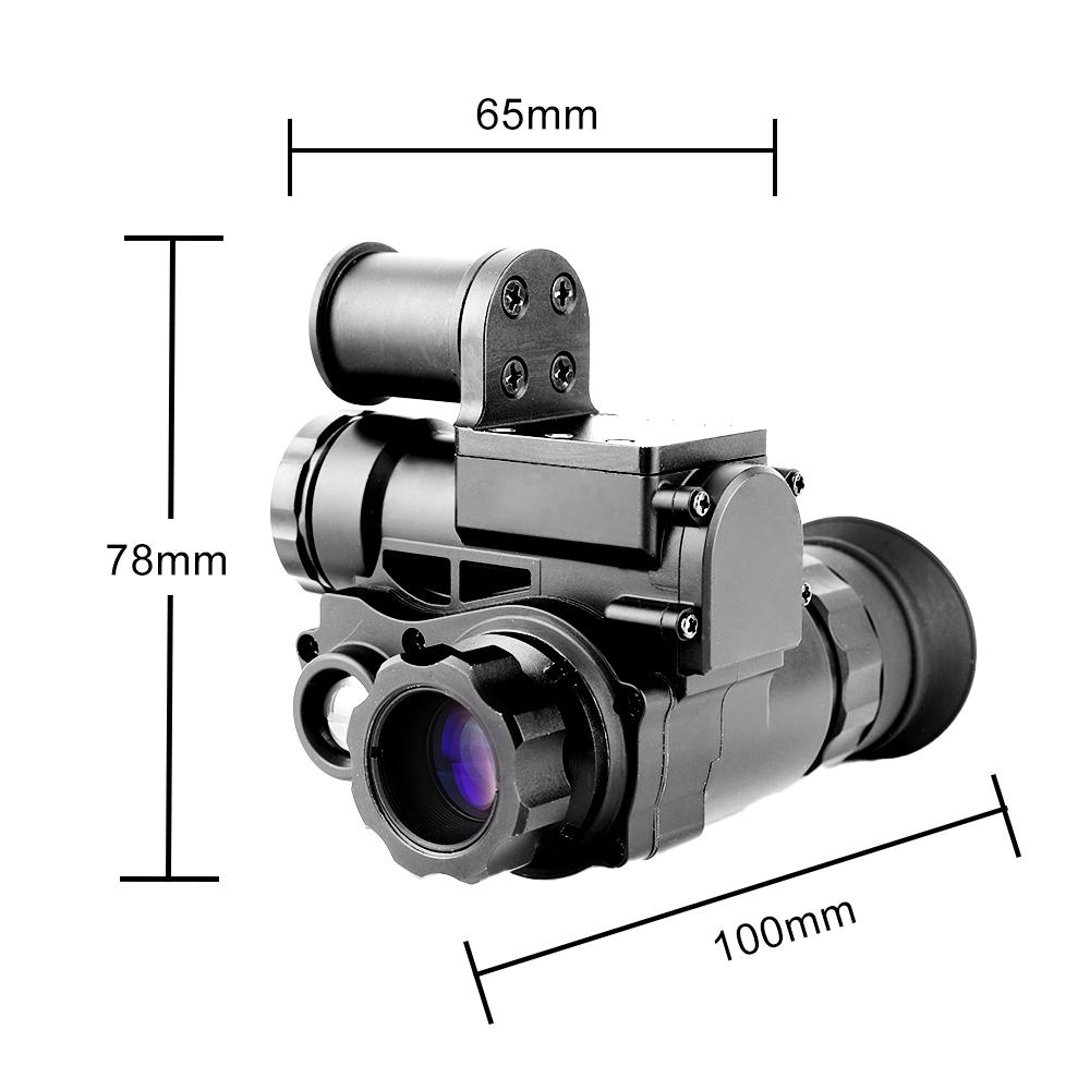 NVG10 Kopfmontiertes Nachtsicht-Monokular-Zielfernrohr WIfi Jagd Digitaler Helm Nachtsichtbrille mit 200m/656ft Sichtbereich