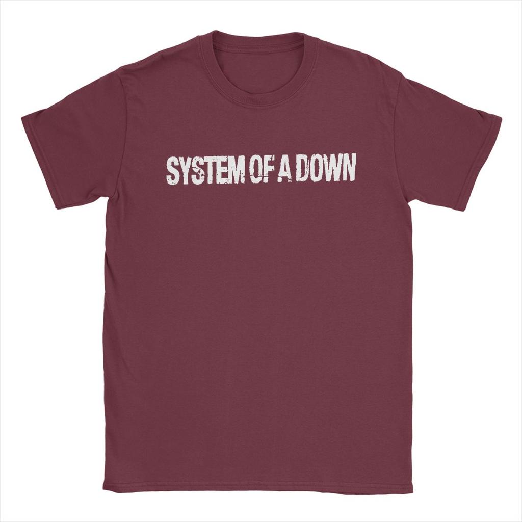 System Of A Down Men T Shirts Band Casual Tees Short Sleeve Crew Neck T-Shirts Pure Cotton Gift Idea Tops