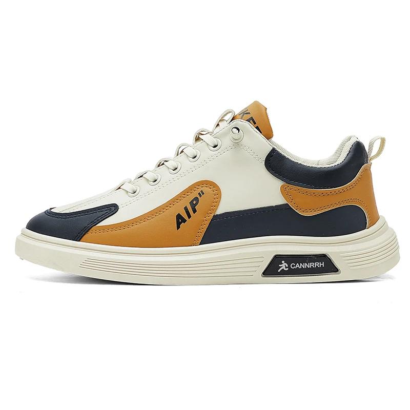 2025 Spring and Autumn New Men's Shoes Leather Low Cut Fashion Fashion Running Sports Men's Casual Fashion Shoes