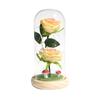110 Valentine's Day gift high-end glass cover batch + bionic rose ornament finished silk flower lover