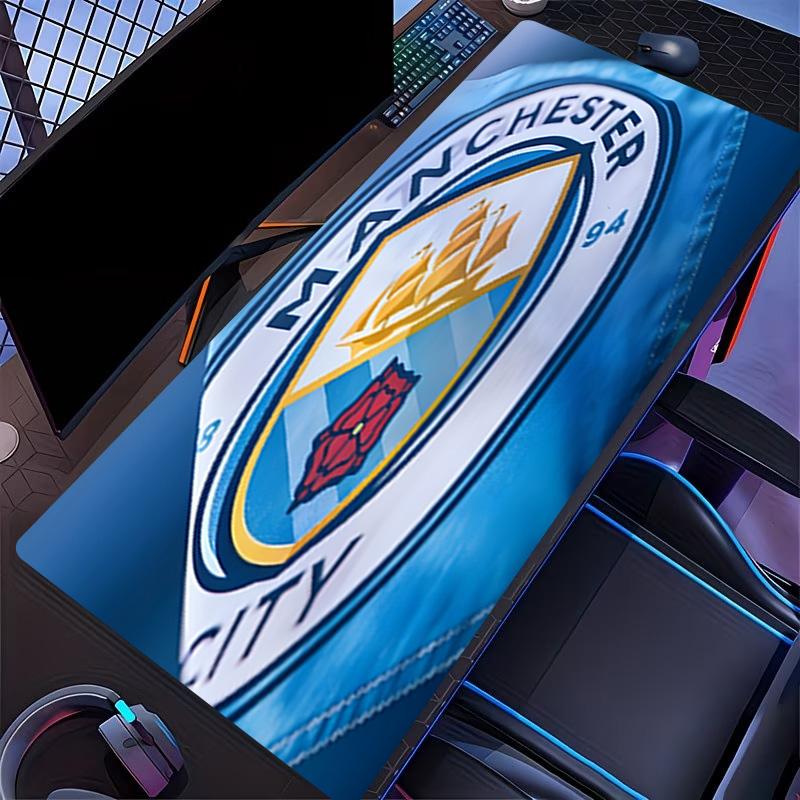 Football team City FC Print Mouse Pad, for Keyboard Pad Laptop PC Mat for Office Home Use, Desk Decor, Perfect Birthday Gift for Gamers