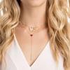 2026 New Trend Fine Jewelry Set Charming Heart Crystal Fashion Stainless Steel Necklace Earrings As a Anniversary Gift for Women
