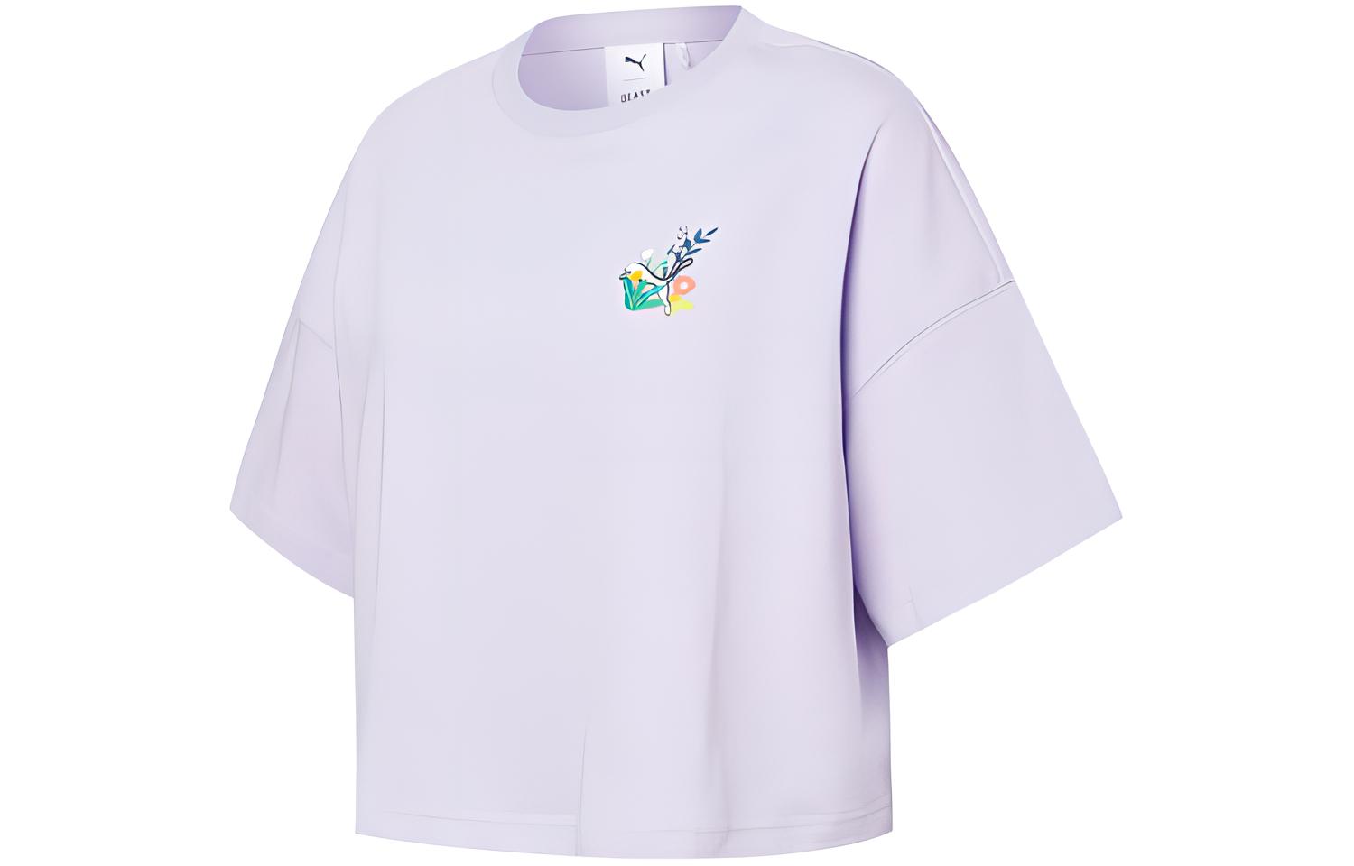 PUMA x The Beast/, Drop Shoulder Sleeve T Shirt Women s Purple 533988-16 M