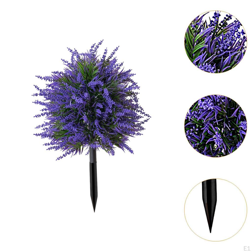 Künstliche Lavendelblume Falsche Pflanzen Valentinstag Deko Außen Hof Terrasse Garten mit Boden