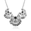 Bohemian Vintage Necklace For Women Gypsy Double Chain Coin Ethnic Tribal Statement Necklace Turkish Jewelry Collier