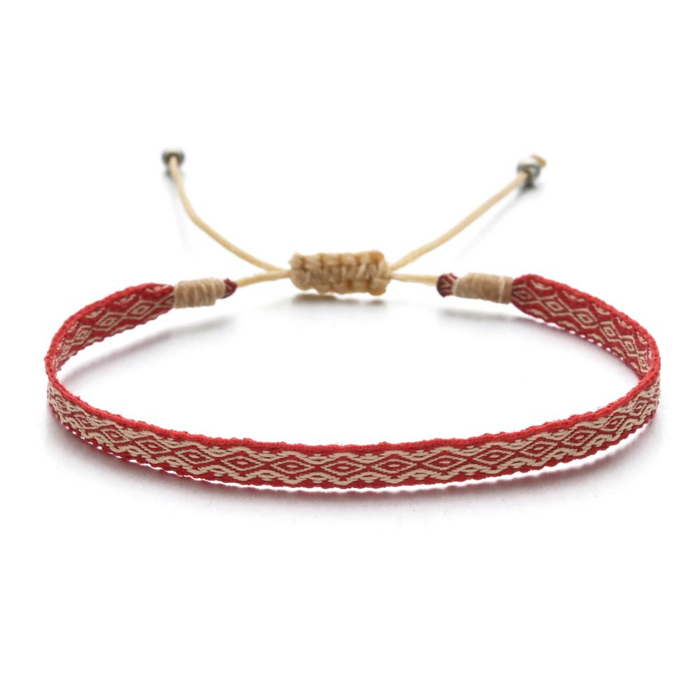 ZMZY Boho Weave Ethnic Girl Bracelets for Bohemia Women Bracelet Fashion Girl Colombian Wayuu Female Summer Beach Jewelry