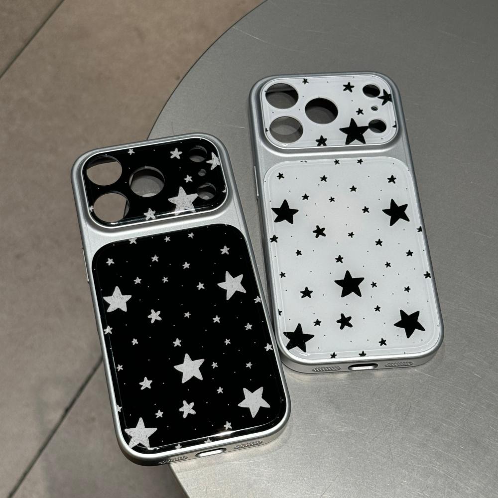 Minimalist Star iPhone 17 Case Stylish Solid Color Protective Cover for iPhone 17 Pro Anti Drop Full Coverage Trendy Design