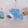 Cartoon Shark Blue Shark Pendant Stuffed Animal Plush Shark Keyring  Kids Gifts
