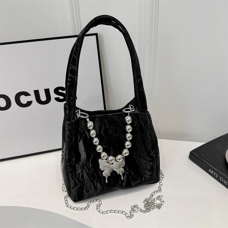 

Нежная бабочка большой емкости модный темперамент сумка летом новая женская цепочка одно плечо сумка через плечо тренд no bead curtain