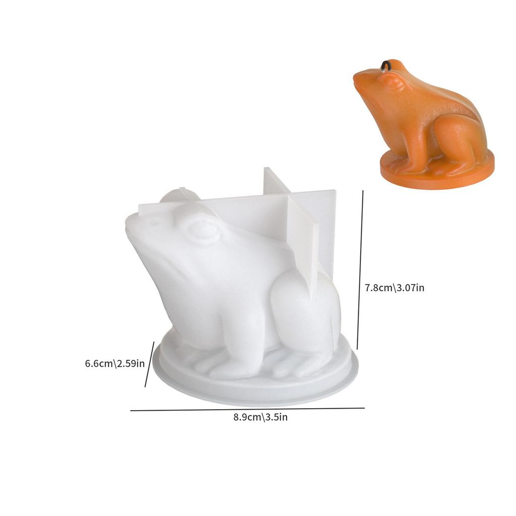 Multipurpose Sturdy Silicone Mould to Craft Frogs Candle Holders Easy Demolding Portable for Artistics Home Decoratio