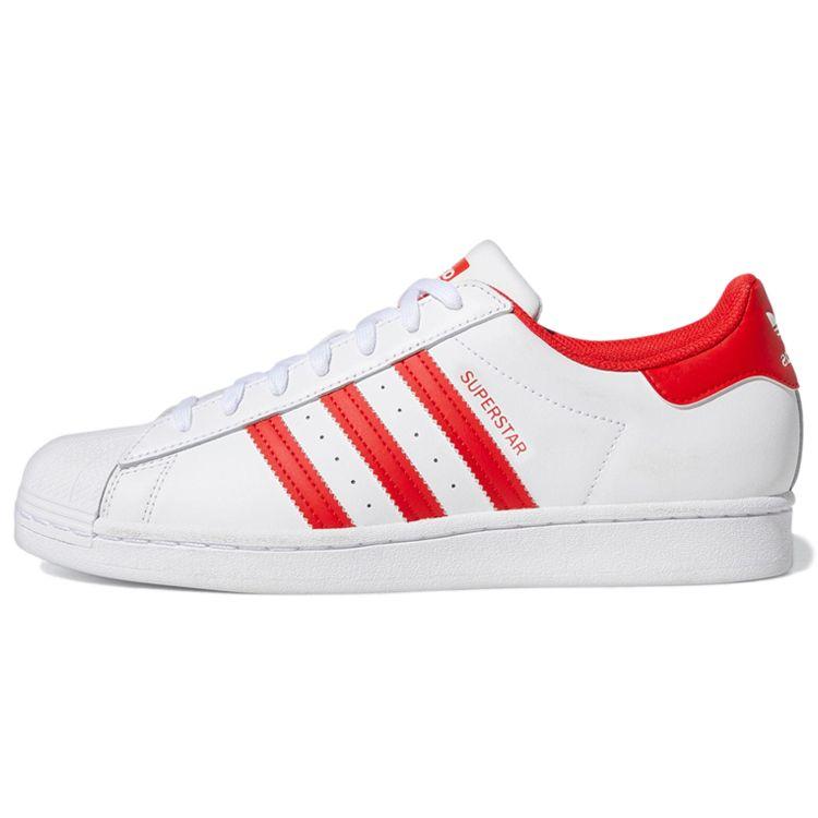 

Adidas Superstar White Vivid Red Кроссовки унисекс Cloud-White GZ3741 42⅔