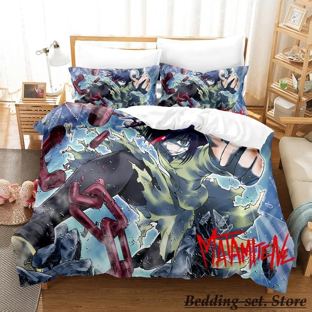 Watamote Bedding Set Single Twin Full Queen King Size Bed Set Adult Kid Bedroom Duvetcover Sets Anime parure de lit Bed