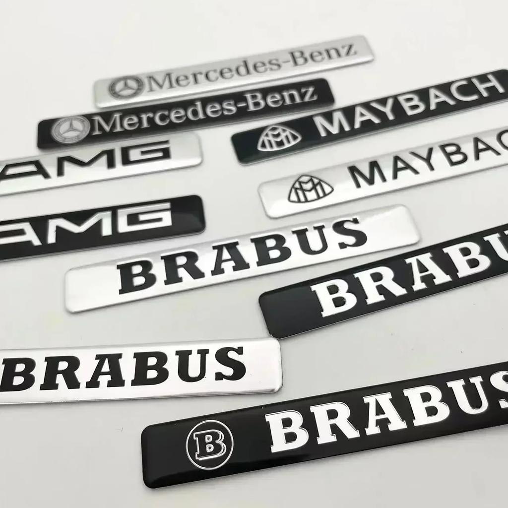 Aluminum Car Badge Rear Letter Emblem Trunk Accessories For Mercedes Benz AMG Brabus Maybach C E S GLE CLC Class W204 W203 W205 QY1