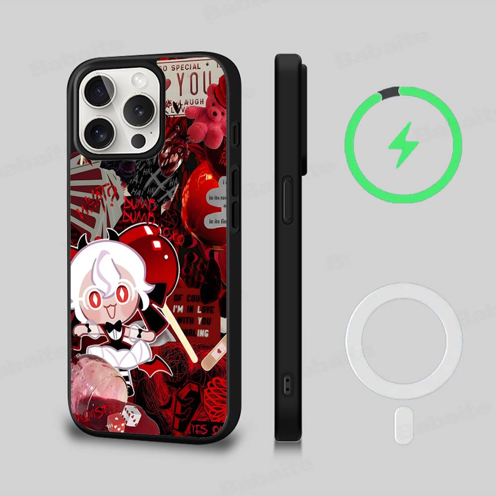 Cookie Run Kingdom Magnetic Wireless Phone Case For IPhone 17 16 15 14 13 12 11 Pro Max Plus Mag Phone Cover