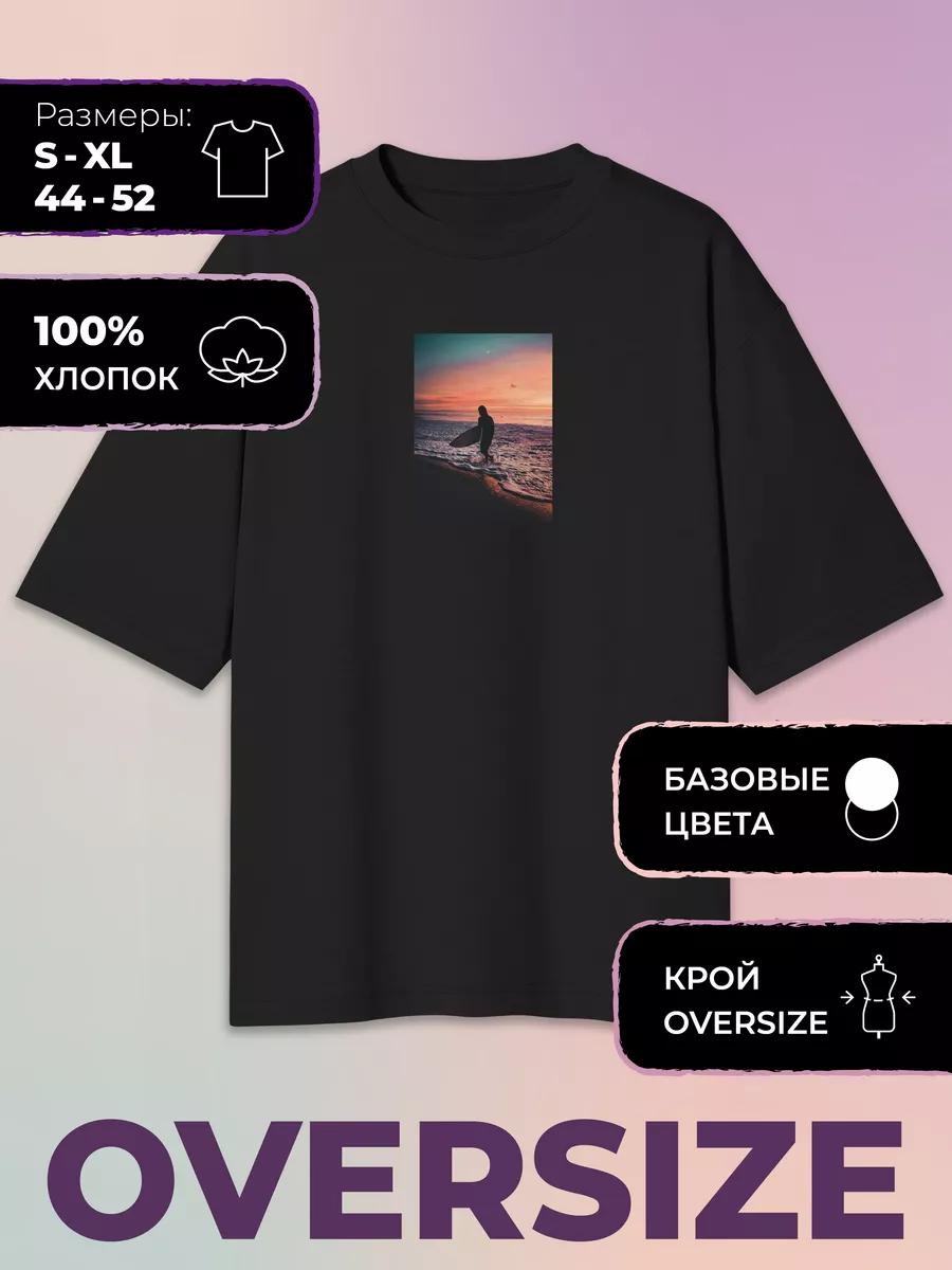 Oversized Printed T-shirt Surf Miami Club - Surf S