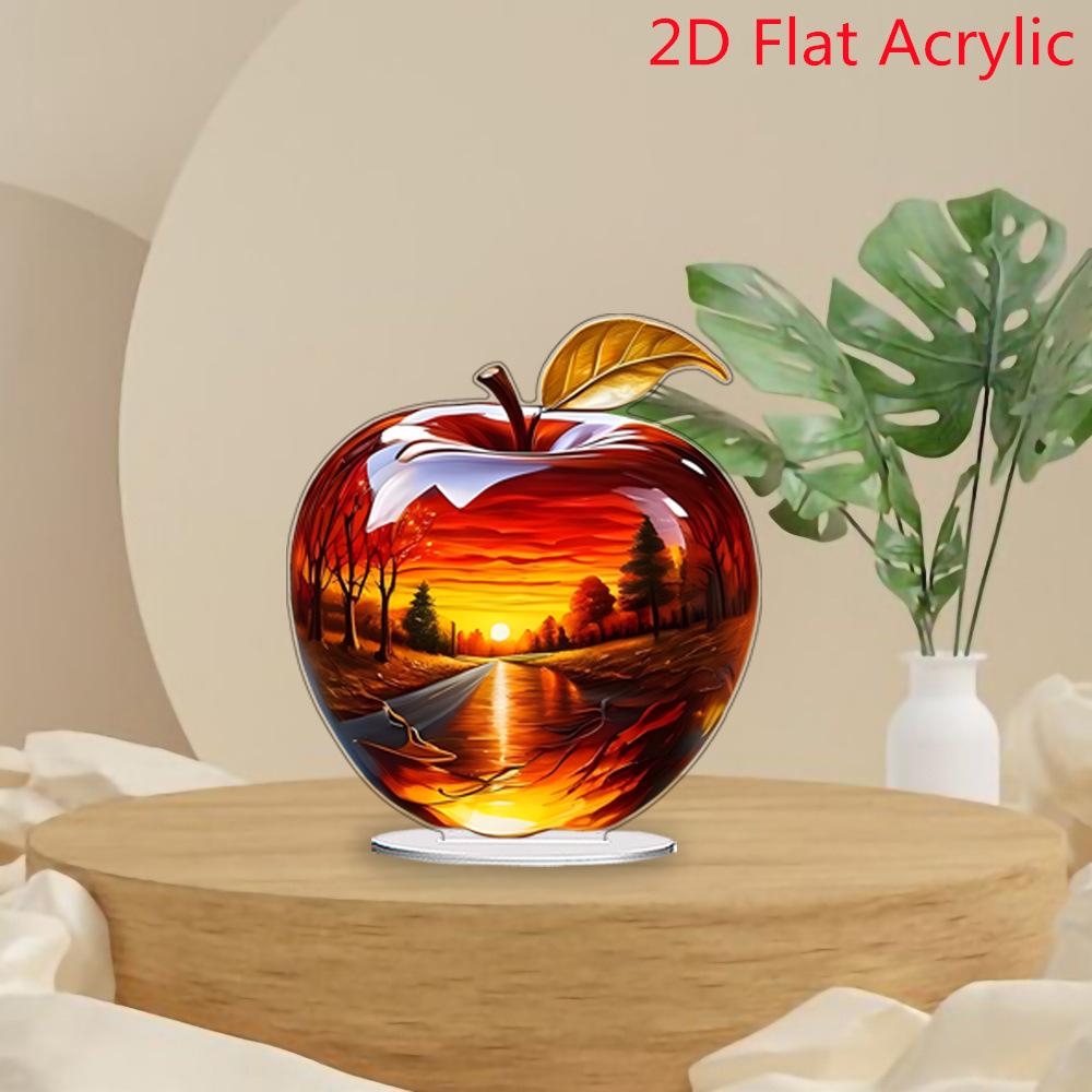 Hot Selling Cartoon Patterns, Crystal Apple Shapes, Creative Designs, Home Living Room Desktop Ornaments, Decorations, Gift Giving Parties