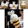 Bee Bunny Plush Toy For Girls With Pp Cotton Filling Cute Rabbit Gift For Kid