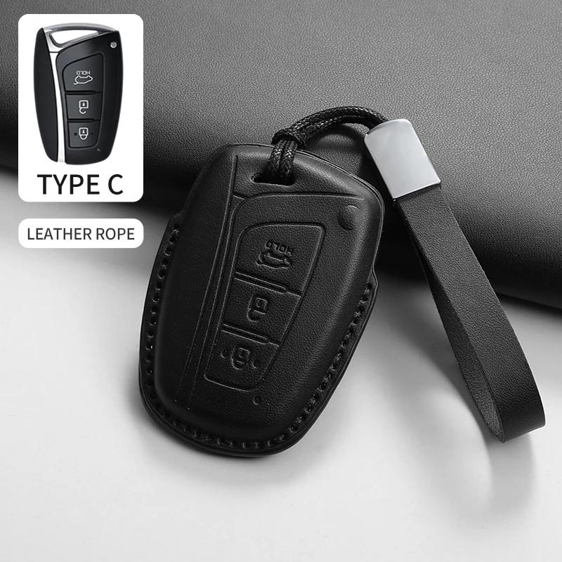 Capa de Chave de Carro Concha Chaveiro para Hyundai I30 Ix35 KONA Encino Tucson Solaris Grand Santa Solaris HB20 Tucson Santa I20 I30 Ix20